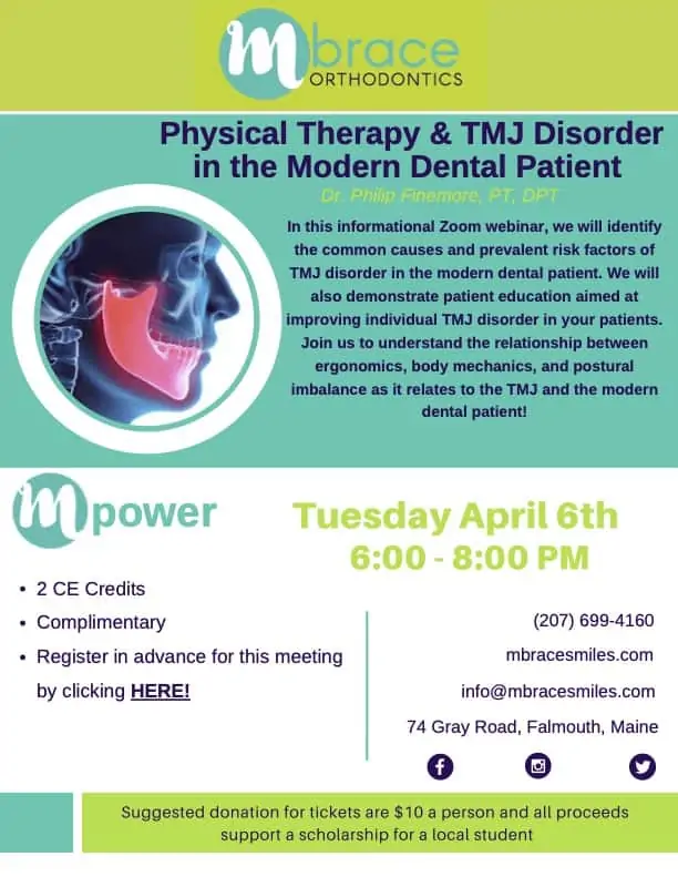 Finemore TMJ mPower Lecture Series April 6 2021 - Mpower Speaker Series: Physical Therapy & TMJ Disorder